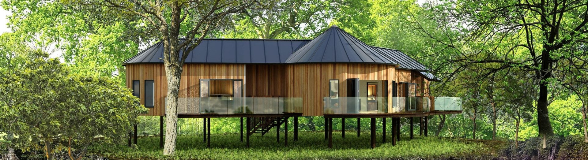 Treehouses mobile banner Galgorm