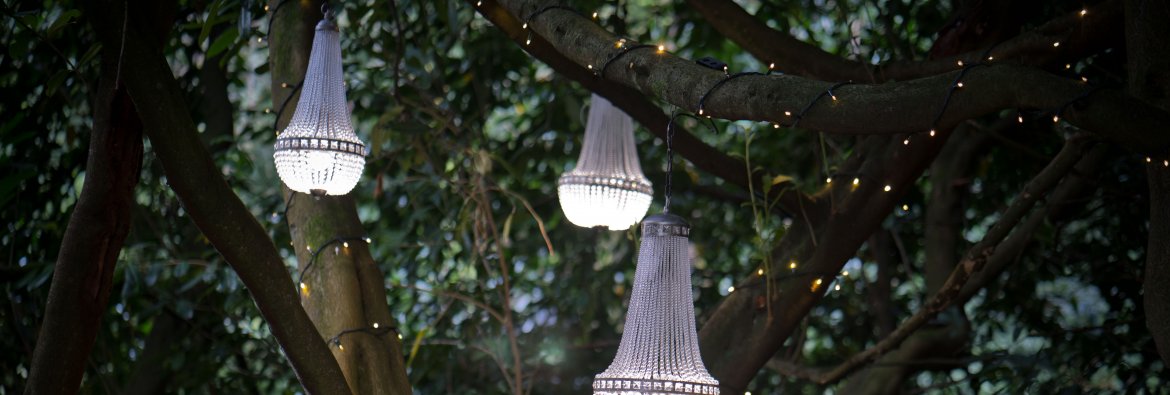 Introducing The Chandelier Garden | Ceremony Space