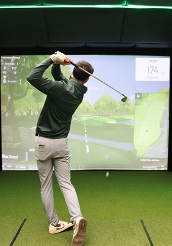 Golf sim image card Galgorm