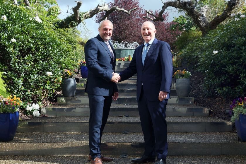 Colin Johnson, Galgorm Collection CEO and Visit Belfast CEO Gerry Lennon.