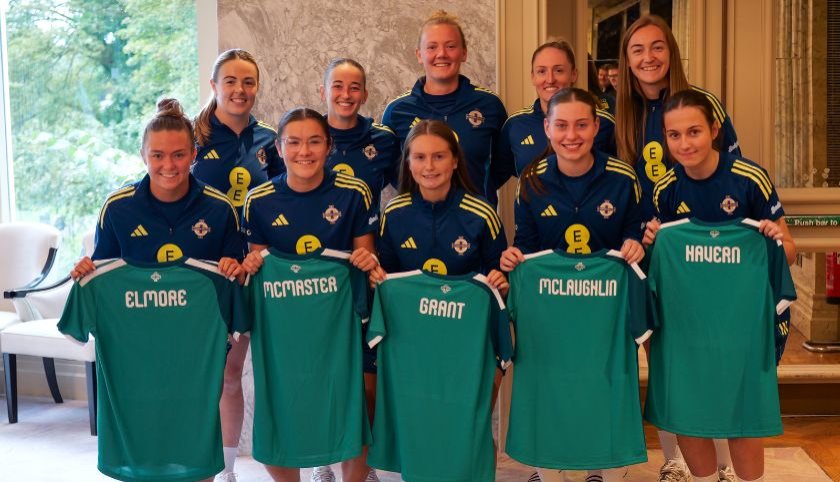 Galgorm Collection welcomed Northern Ireland’s senior women’s football team to Galgorm Resort recently as the squad prepared for its FIFA Women’s World Cup 2027 European qualifying play-off against Portugal. 